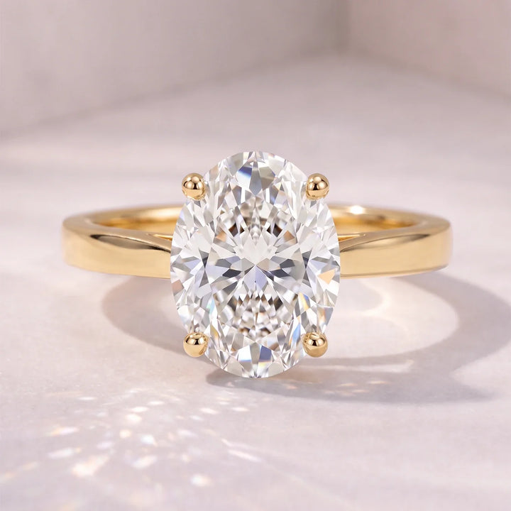 Lab Diamond Solitaire Rings