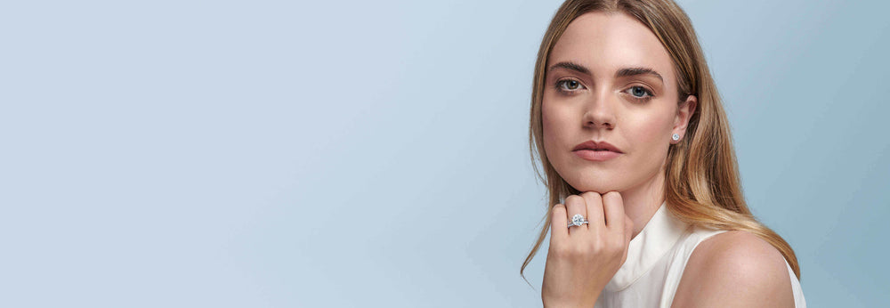 Lily Arkwright Lab Diamond, Moissanite, Chatham Coloured Gemstone Engagement Ring UK Retailer