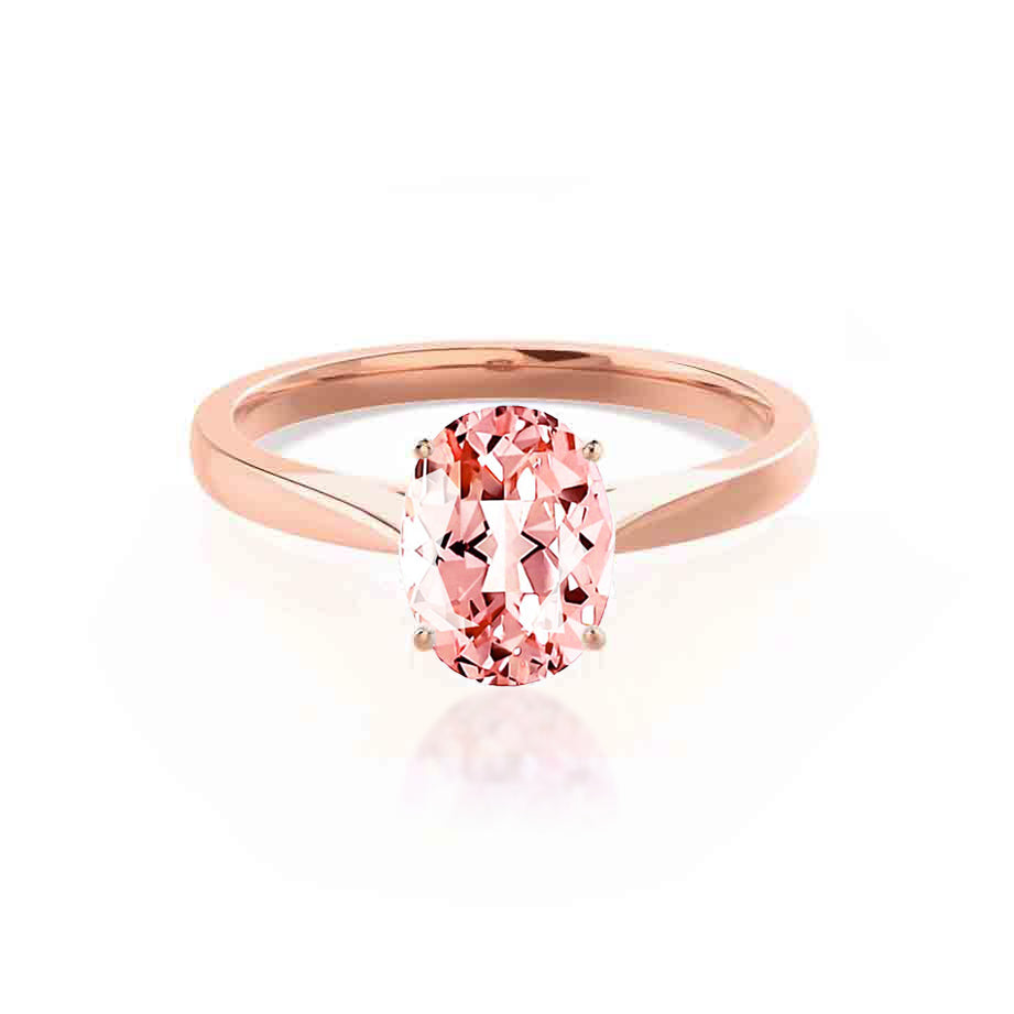 ISABELLA Chatham® Oval Champagne Sapphire 18k Rose Gold