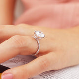 Triple Pavé Diamond Band Upgrade Lily Arkwright