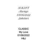 ENGRAVING UPGRADE Lily Arkwright