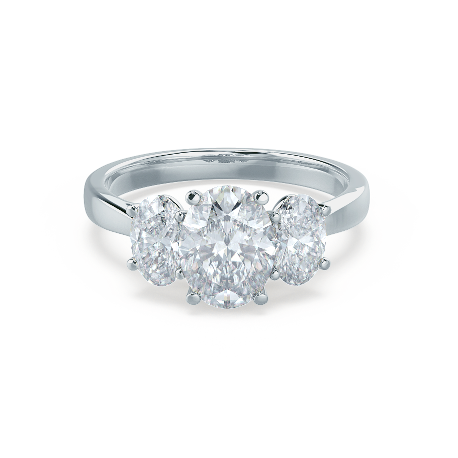 Charles and colvard 3 stone ring shop