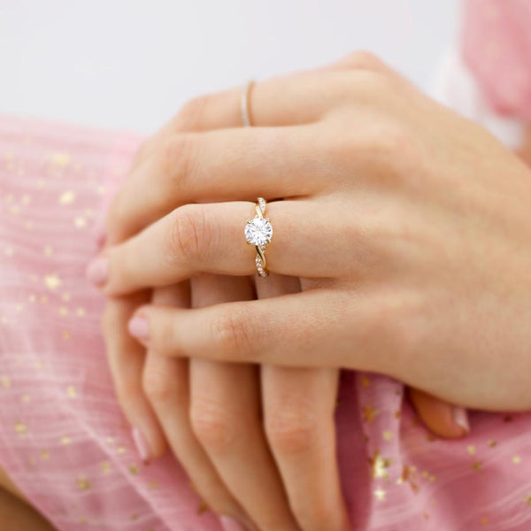 18k gold and shop diamond ring