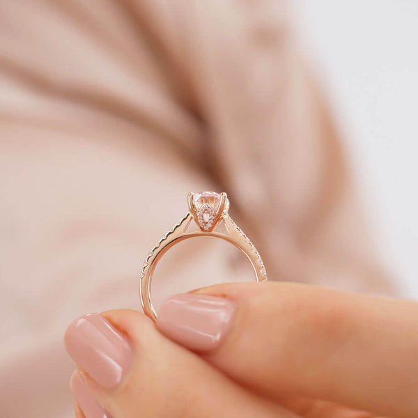 The Art of the Lily Arkwright Rose Gold Engagement Ring