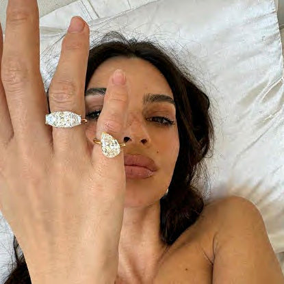 Emily ratajkowski’s engagement ring