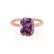 LULU - Elongated Cushion Alexandrite 18k Rose Gold Petite Solitaire Ring Engagement Ring Lily Arkwright
