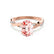 EDEN - Oval Champagne Sapphire & Diamond 18k Rose Gold Vine Solitaire Ring Engagement Ring Lily Arkwright