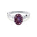 EDEN - Oval Alexandrite & Diamond 18k White Gold Vine Solitaire Ring Engagement Ring Lily Arkwright