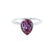 LULU - Pear Alexandrite 950 Platinum Petite Solitaire Ring Engagement Ring Lily Arkwright