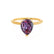 LULU - Pear Alexandrite 18k Yellow Gold Petite Solitaire Ring Engagement Ring Lily Arkwright