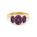 EVERDEEN - Oval Alexandrite 18k Yellow Gold Trilogy Ring Engagement Ring Lily Arkwright