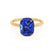 LULU - Elongated Cushion Blue Sapphire 18k Yellow Gold Petite Solitaire Ring Engagement Ring Lily Arkwright