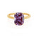 LULU - Elongated Cushion Alexandrite 18k Yellow Gold Petite Solitaire Ring Engagement Ring Lily Arkwright