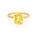 LULU - Elongated Cushion Yellow Sapphire 18k Yellow Gold Petite Solitaire Ring Engagement Ring Lily Arkwright