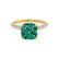 COCO - Cushion Emerald & Diamond 18k Yellow Gold Hidden Halo Triple Pavé Shoulder Set Engagement Ring Lily Arkwright