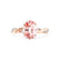 EDEN - Oval Champagne Sapphire & Diamond 18k Rose Gold Vine Solitaire Ring Engagement Ring Lily Arkwright