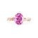 EDEN - Oval Pink Sapphire & Diamond 18k Rose Gold Vine Solitaire Ring Engagement Ring Lily Arkwright