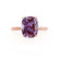 LULU - Elongated Cushion Alexandrite 18k Rose Gold Petite Solitaire Ring Engagement Ring Lily Arkwright