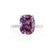 LULU - Elongated Cushion Alexandrite 950 Platinum Petite Solitaire Ring Engagement Ring Lily Arkwright