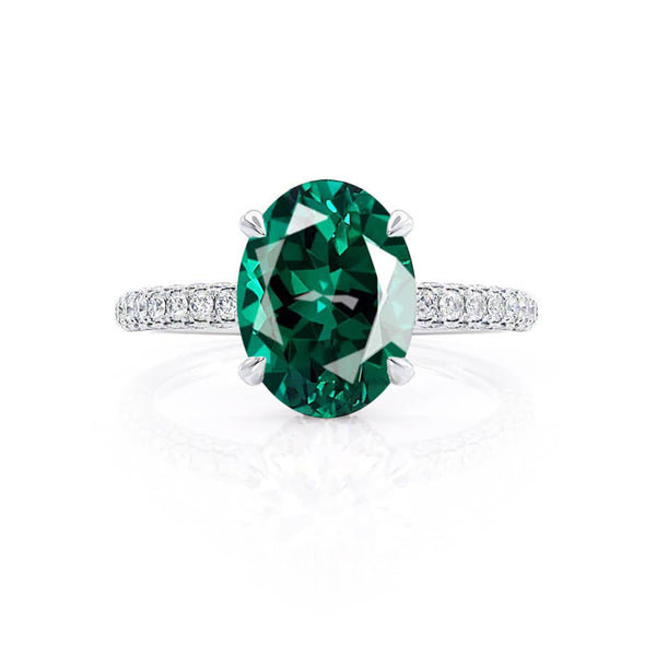 Lab Grown Emerald Engagement Rings – Lily Arkwright