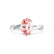 EDEN - Oval Champagne Sapphire & Diamond 18k White Gold Vine Solitaire Ring Engagement Ring Lily Arkwright