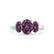 EVERDEEN - Oval Alexandrite 950 Platinum Trilogy Ring Engagement Ring Lily Arkwright