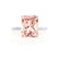 LULU - Radiant Champagne Sapphire 950 Platinum Petite Solitaire Engagement Ring Lily Arkwright
