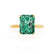 LULU - Radiant Emerald 18k Yellow Gold Petite Solitaire Engagement Ring Lily Arkwright