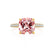 COCO - Cushion Champagne Sapphire & Diamond 18k Yellow Gold Hidden Halo Triple Pavé Shoulder Set Engagement Ring Lily Arkwright