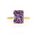 LULU - Radiant Alexandrite 18k Yellow Gold Petite Solitaire Engagement Ring Lily Arkwright