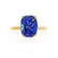 LULU - Elongated Cushion Blue Sapphire 18k Yellow Gold Petite Solitaire Ring Engagement Ring Lily Arkwright