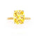 LULU - Elongated Cushion Yellow Sapphire 18k Yellow Gold Petite Solitaire Ring Engagement Ring Lily Arkwright