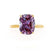 LULU - Elongated Cushion Alexandrite 18k Yellow Gold Petite Solitaire Ring Engagement Ring Lily Arkwright