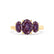 EVERDEEN - Oval Alexandrite 18k Yellow Gold Trilogy Ring Engagement Ring Lily Arkwright