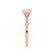 HOPE - Princess Champagne Sapphire & Diamond 18k Rose Gold Vintage Shoulder Set Engagement Ring Lily Arkwright