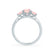 EVERDEEN - Oval Champagne Sapphire 950 Platinum Trilogy Ring Engagement Ring Lily Arkwright