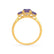 EVERDEEN - Oval Alexandrite 18k Yellow Gold Trilogy Ring Engagement Ring Lily Arkwright