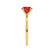LULU - Elongated Cushion Ruby 18k Yellow Gold Petite Solitaire Ring Engagement Ring Lily Arkwright