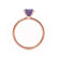 LULU - Elongated Cushion Alexandrite 18k Rose Gold Petite Solitaire Ring Engagement Ring Lily Arkwright
