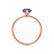 LULU - Pear Alexandrite 18k Rose Gold Petite Solitaire Ring Engagement Ring Lily Arkwright