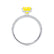 COCO - Princess Yellow Sapphire & Diamond 950 Platinum Hidden Halo Triple Pavé Shoulder Set Engagement Ring Lily Arkwright