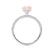 COCO - Cushion Champagne Sapphire & Diamond 18k White Gold Hidden Halo Triple Pavé Shoulder Set Engagement Ring Lily Arkwright