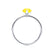 LULU - Pear Yellow Sapphire 950 Platinum Petite Solitaire Ring Engagement Ring Lily Arkwright