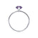 LULU - Pear Alexandrite 950 Platinum Petite Solitaire Ring Engagement Ring Lily Arkwright