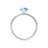 LULU - Pear Aqua Spinel 18k White Gold Petite Solitaire Ring Engagement Ring Lily Arkwright