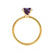 LULU - Elongated Cushion Alexandrite 18k Yellow Gold Petite Solitaire Ring Engagement Ring Lily Arkwright