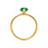 LULU - Pear Emerald 18k Yellow Gold Petite Solitaire Ring Engagement Ring Lily Arkwright