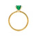 LULU - Elongated Cushion Emerald 18k Yellow Gold Petite Solitaire Ring Engagement Ring Lily Arkwright
