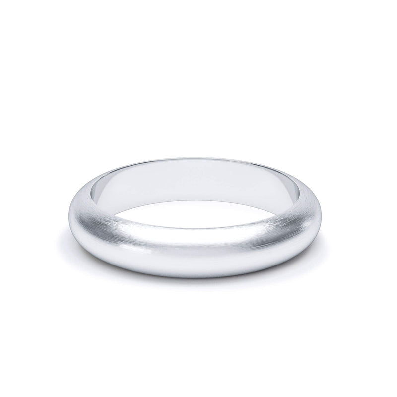 White Gold Faceted Wedding Ring