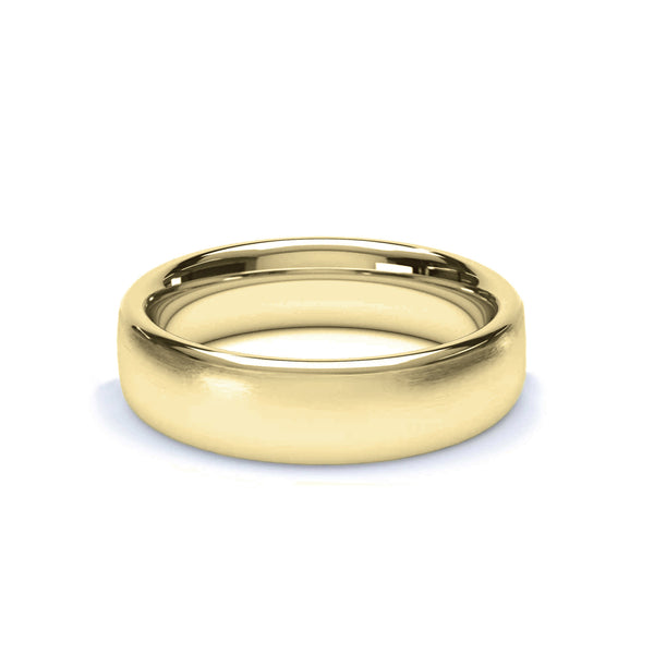 Classic Yellow Gold 14k Plain Oval Top store Band